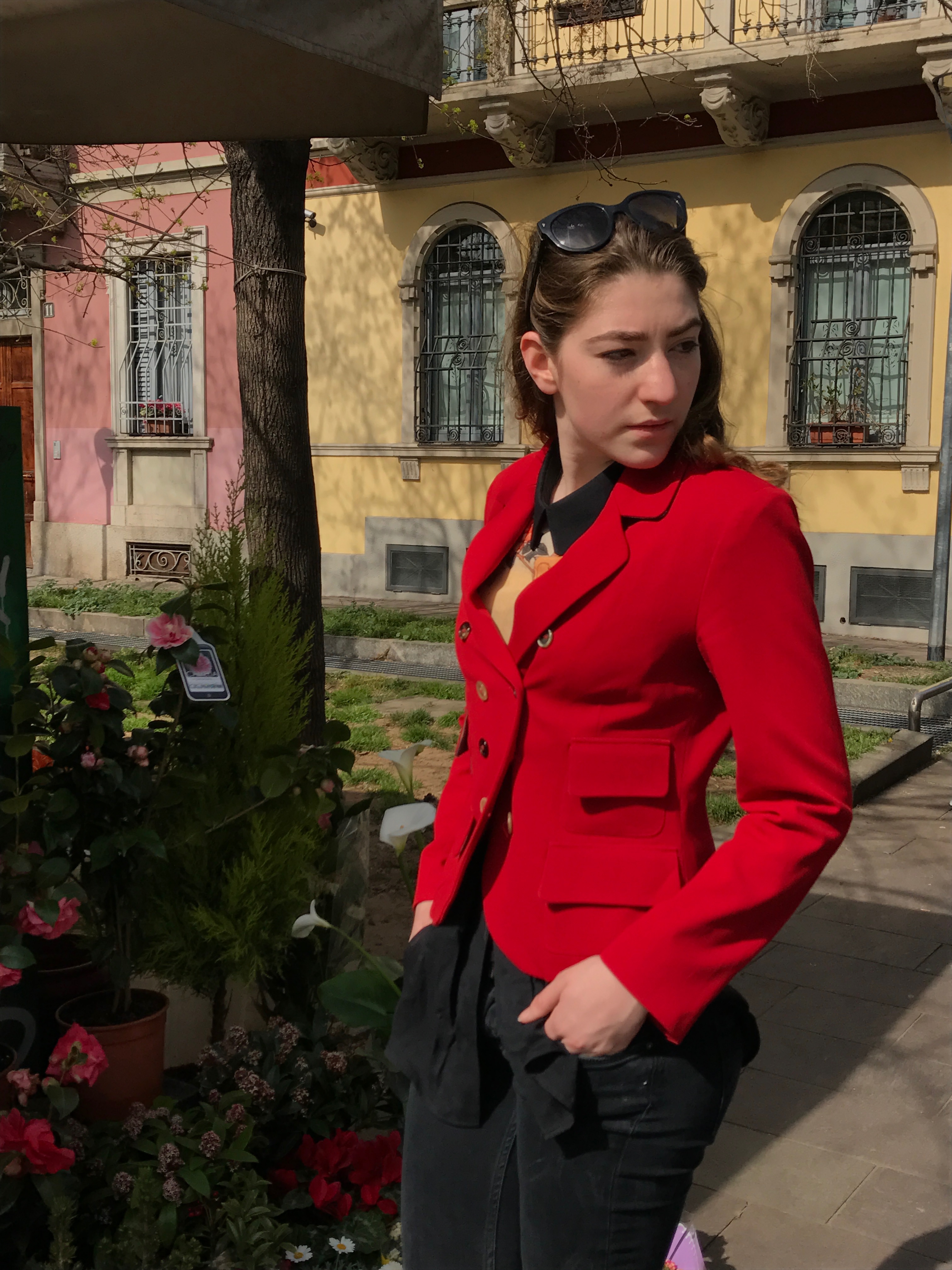 Toska roter Blazer