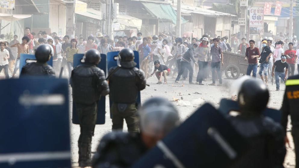 Textilarbeiter protestieren