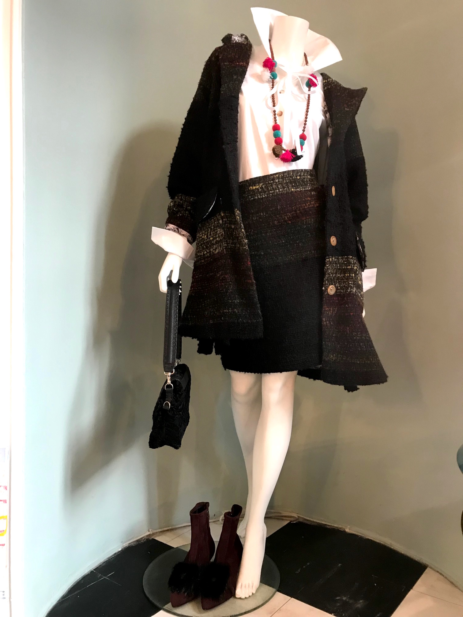 weiße Bluse