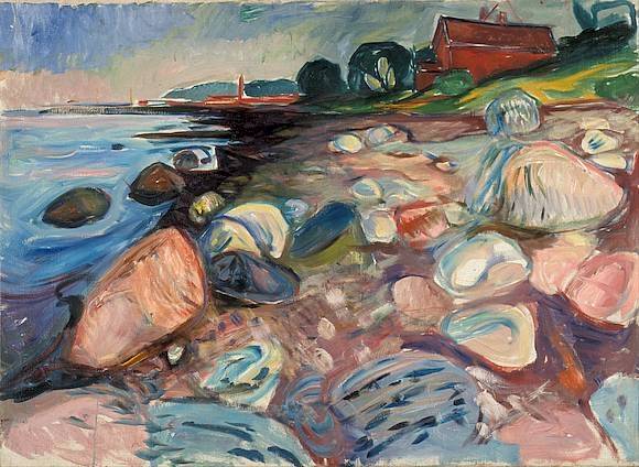 edvard-munch-strand-mit-rotem-haus-910601