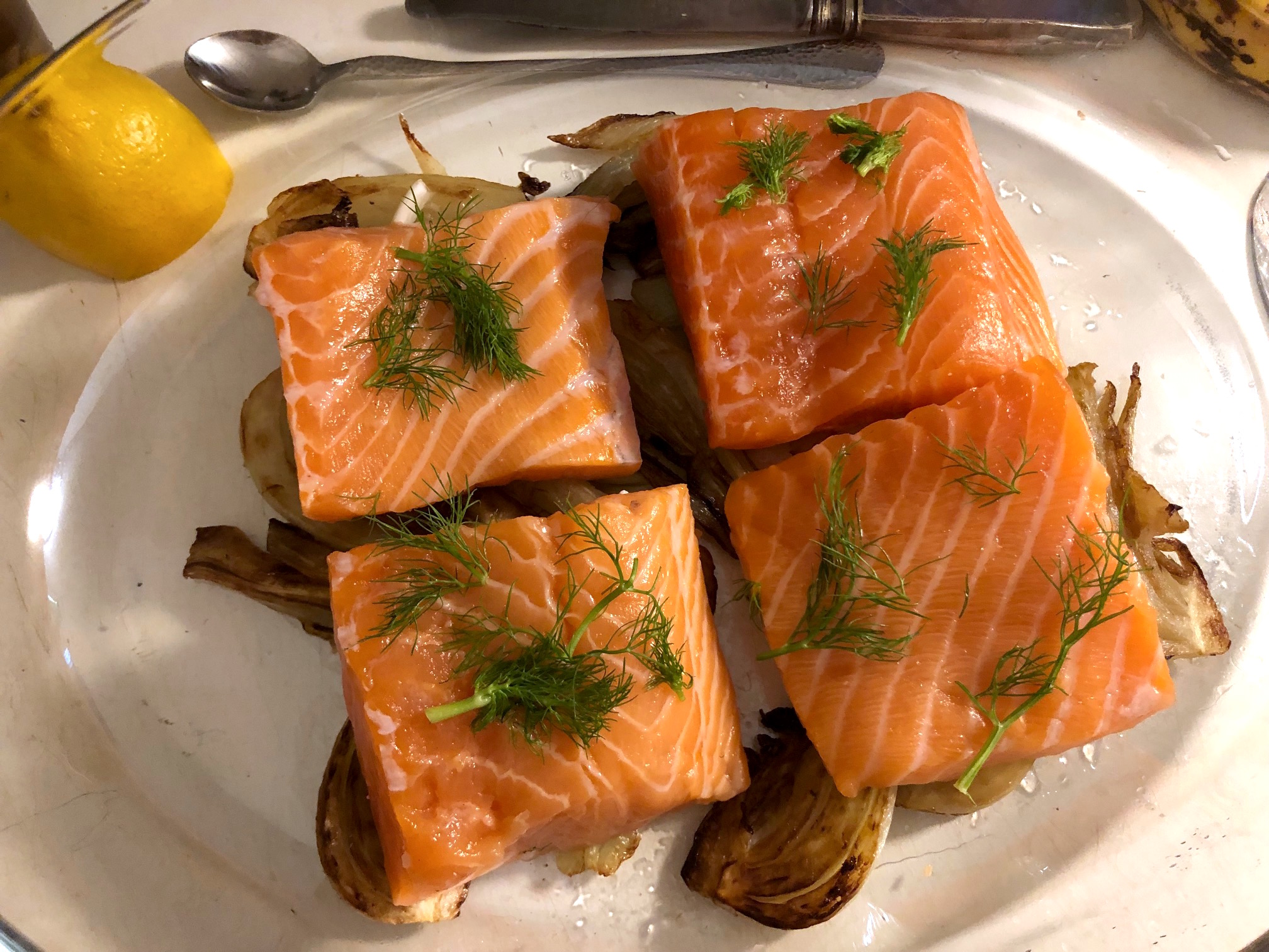 Lachs auf Fenchel